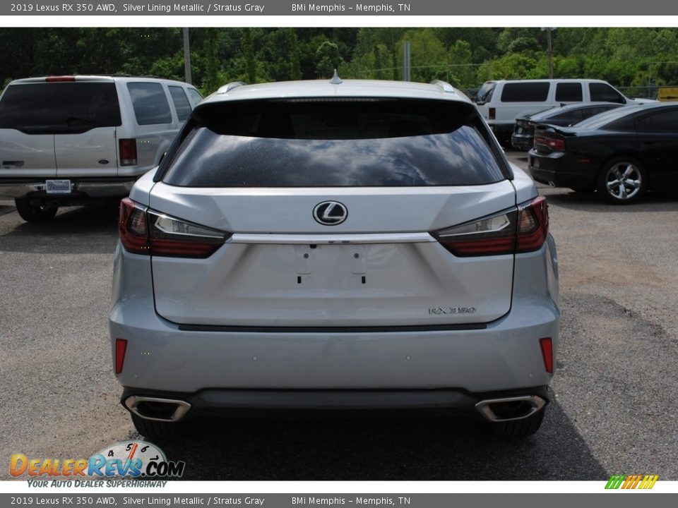 2019 Lexus RX 350 AWD Silver Lining Metallic / Stratus Gray Photo #4