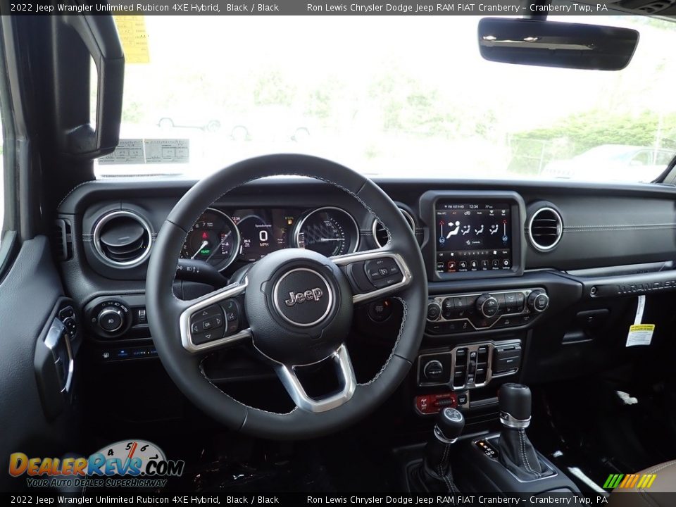 2022 Jeep Wrangler Unlimited Rubicon 4XE Hybrid Black / Black Photo #14