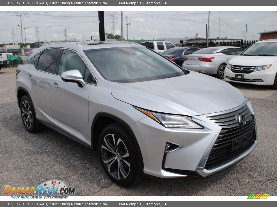 2019 Lexus RX 350 AWD Silver Lining Metallic / Stratus Gray Photo #7