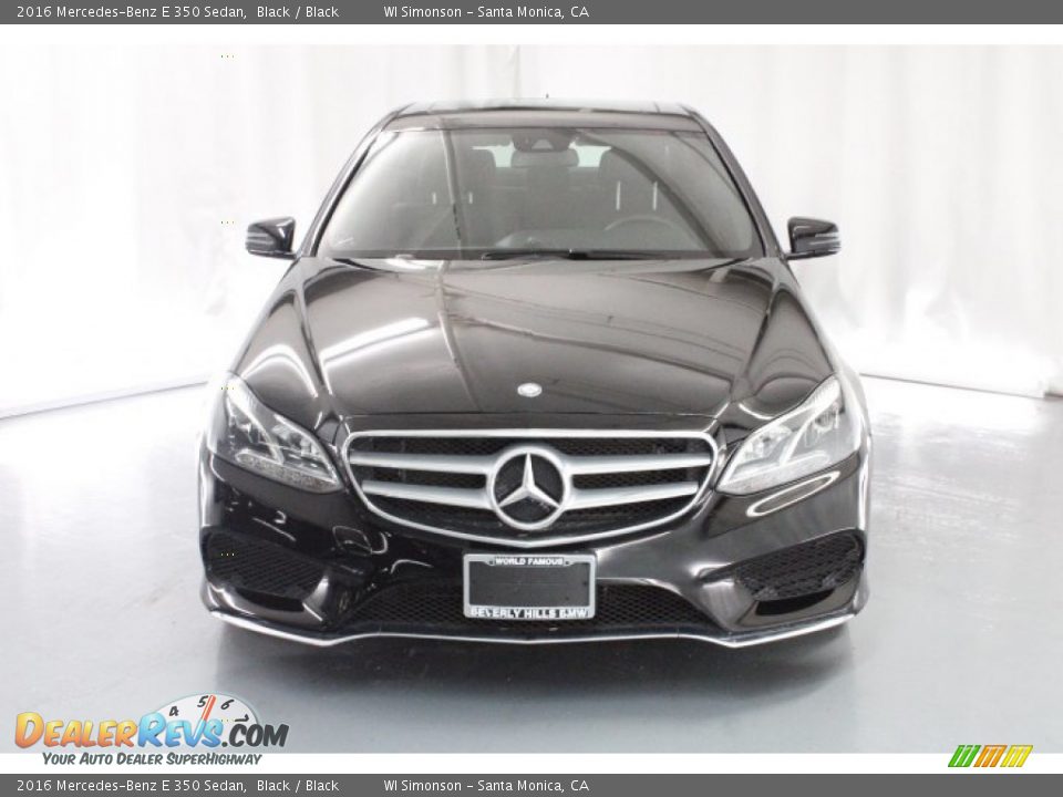 2016 Mercedes-Benz E 350 Sedan Black / Black Photo #2