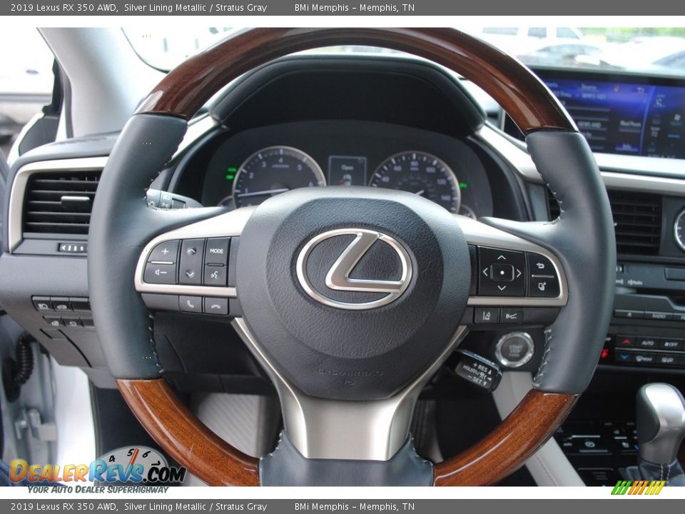 2019 Lexus RX 350 AWD Silver Lining Metallic / Stratus Gray Photo #12