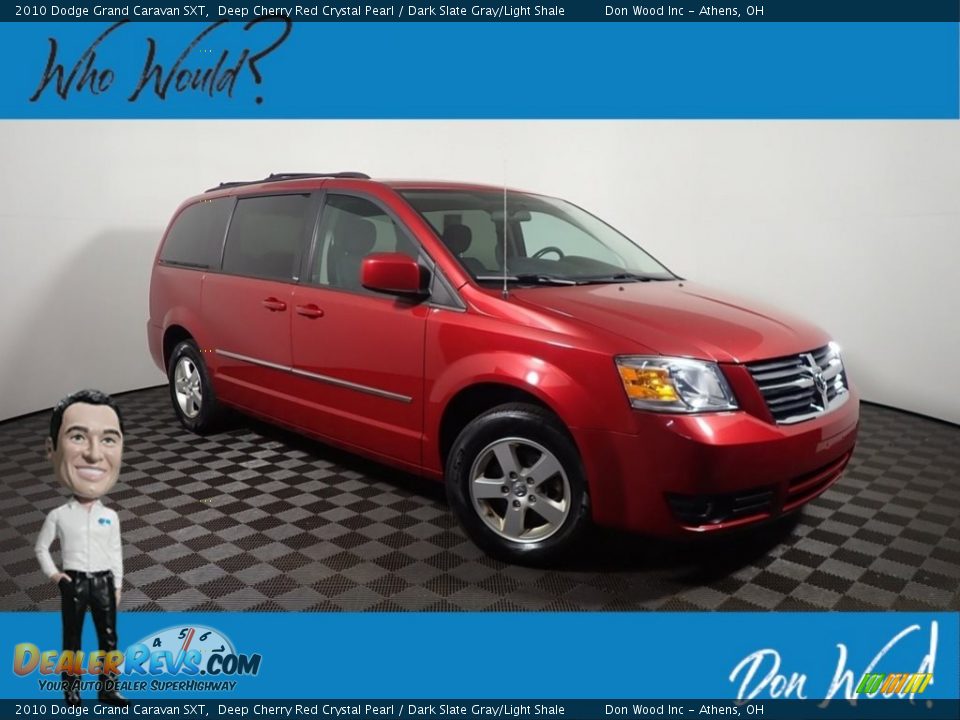 2010 Dodge Grand Caravan SXT Deep Cherry Red Crystal Pearl / Dark Slate Gray/Light Shale Photo #1