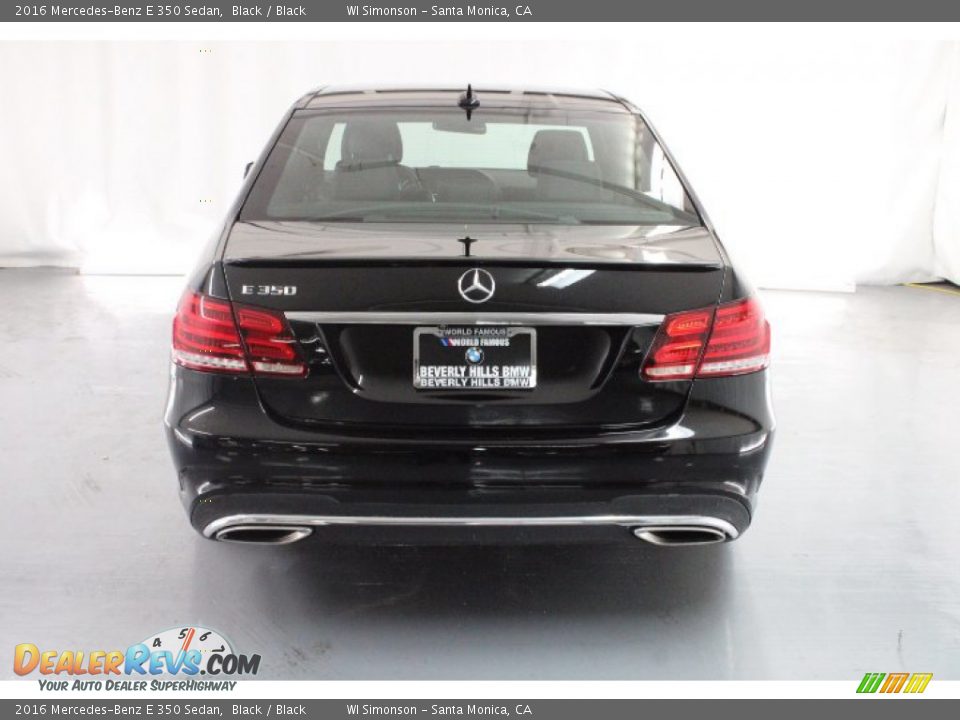 2016 Mercedes-Benz E 350 Sedan Black / Black Photo #4