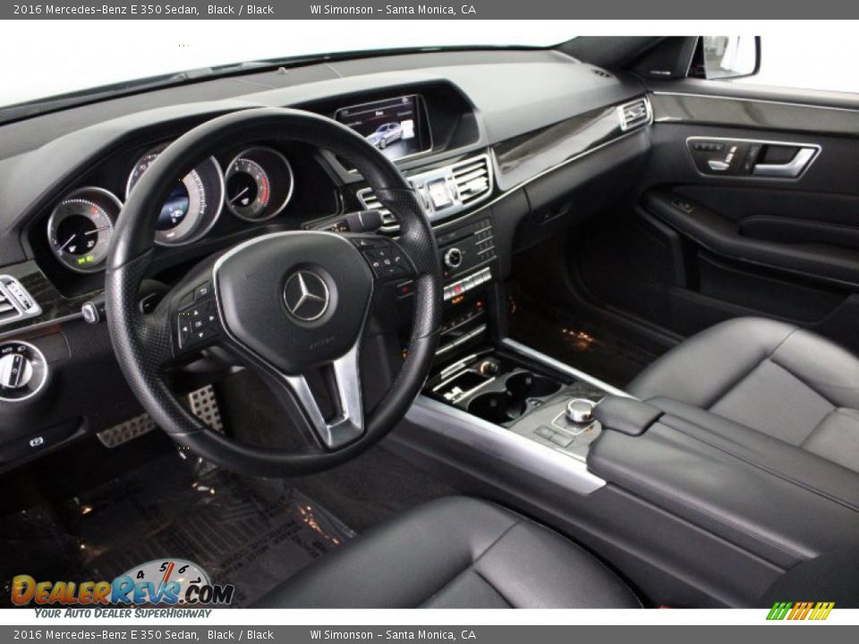 2016 Mercedes-Benz E 350 Sedan Black / Black Photo #7