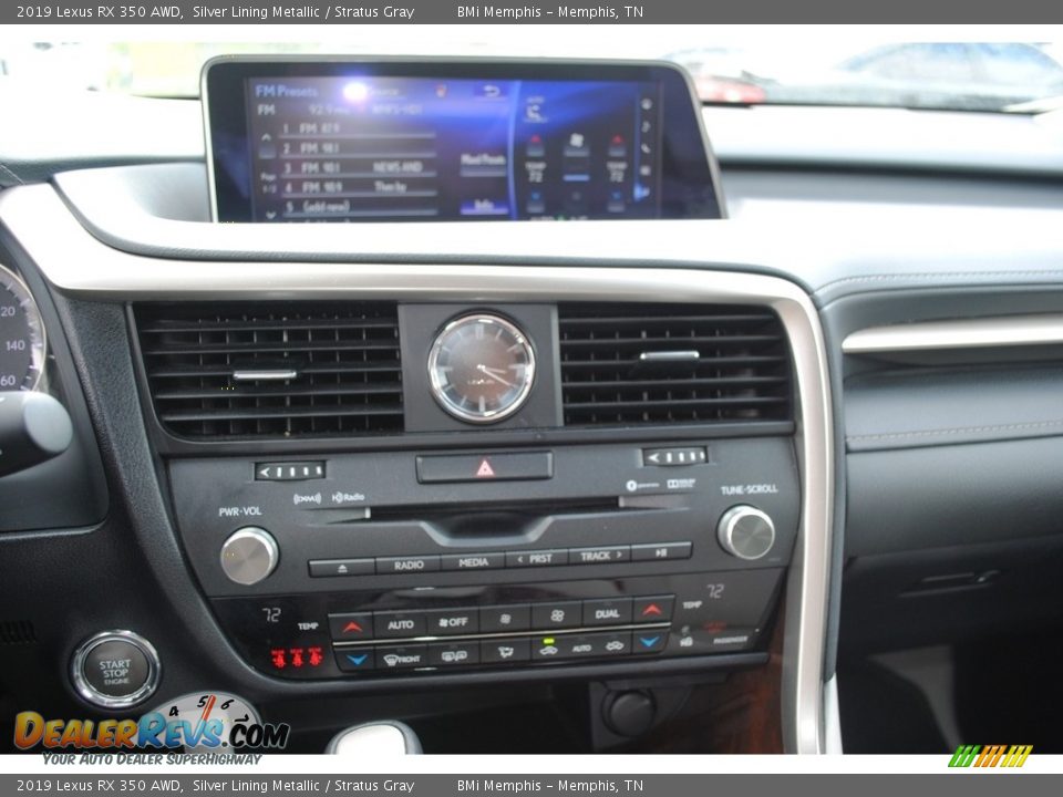 2019 Lexus RX 350 AWD Silver Lining Metallic / Stratus Gray Photo #16