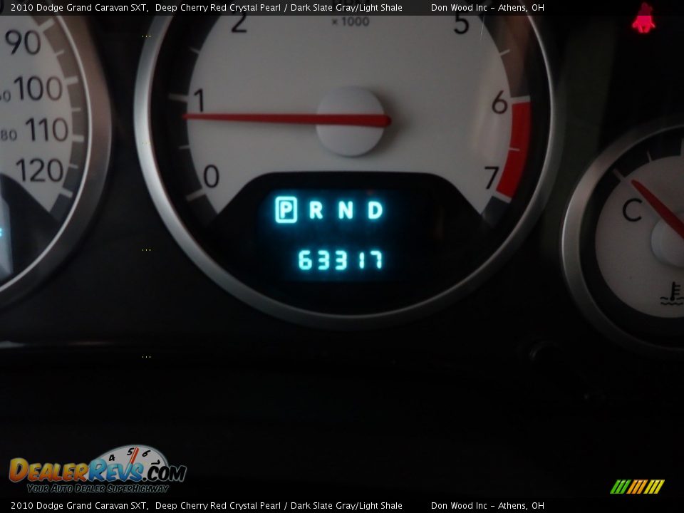 2010 Dodge Grand Caravan SXT Deep Cherry Red Crystal Pearl / Dark Slate Gray/Light Shale Photo #23