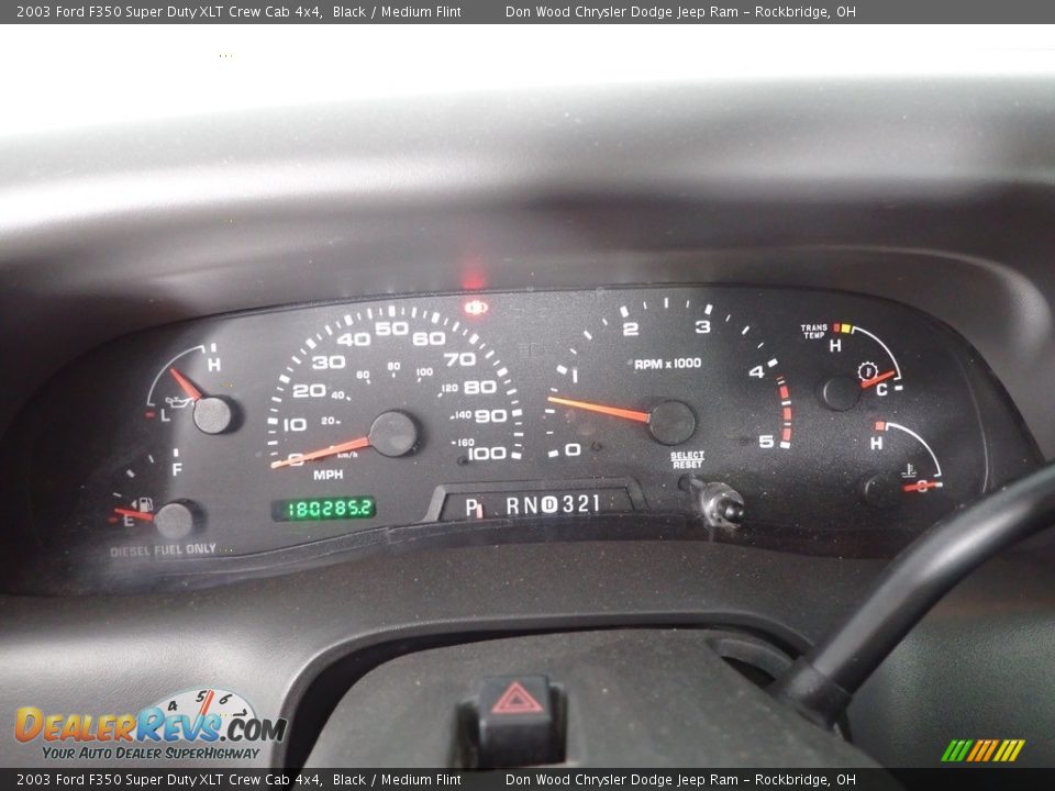 2003 Ford F350 Super Duty XLT Crew Cab 4x4 Black / Medium Flint Photo #14