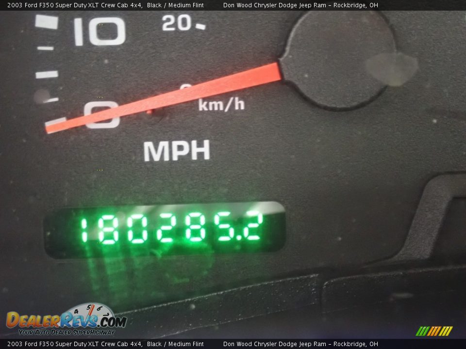 2003 Ford F350 Super Duty XLT Crew Cab 4x4 Black / Medium Flint Photo #16