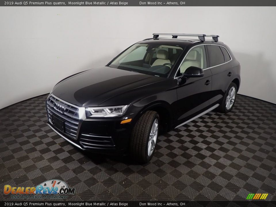 2019 Audi Q5 Premium Plus quattro Moonlight Blue Metallic / Atlas Beige Photo #12