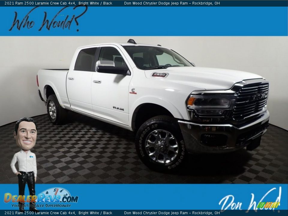 2021 Ram 2500 Laramie Crew Cab 4x4 Bright White / Black Photo #1