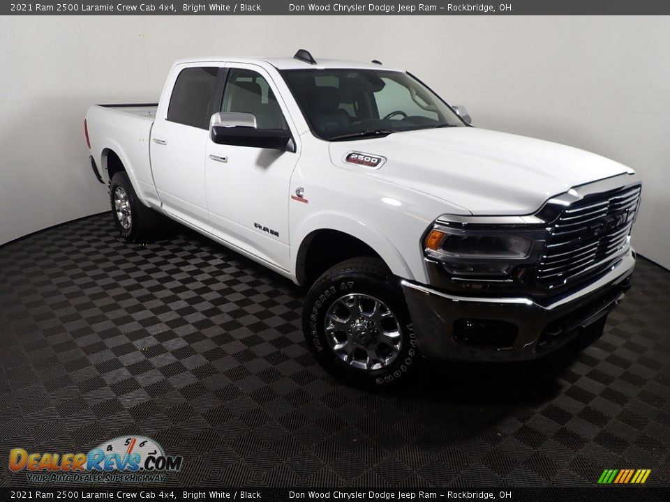 2021 Ram 2500 Laramie Crew Cab 4x4 Bright White / Black Photo #3