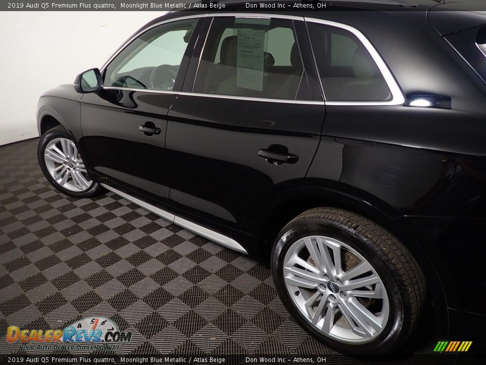 2019 Audi Q5 Premium Plus quattro Moonlight Blue Metallic / Atlas Beige Photo #22