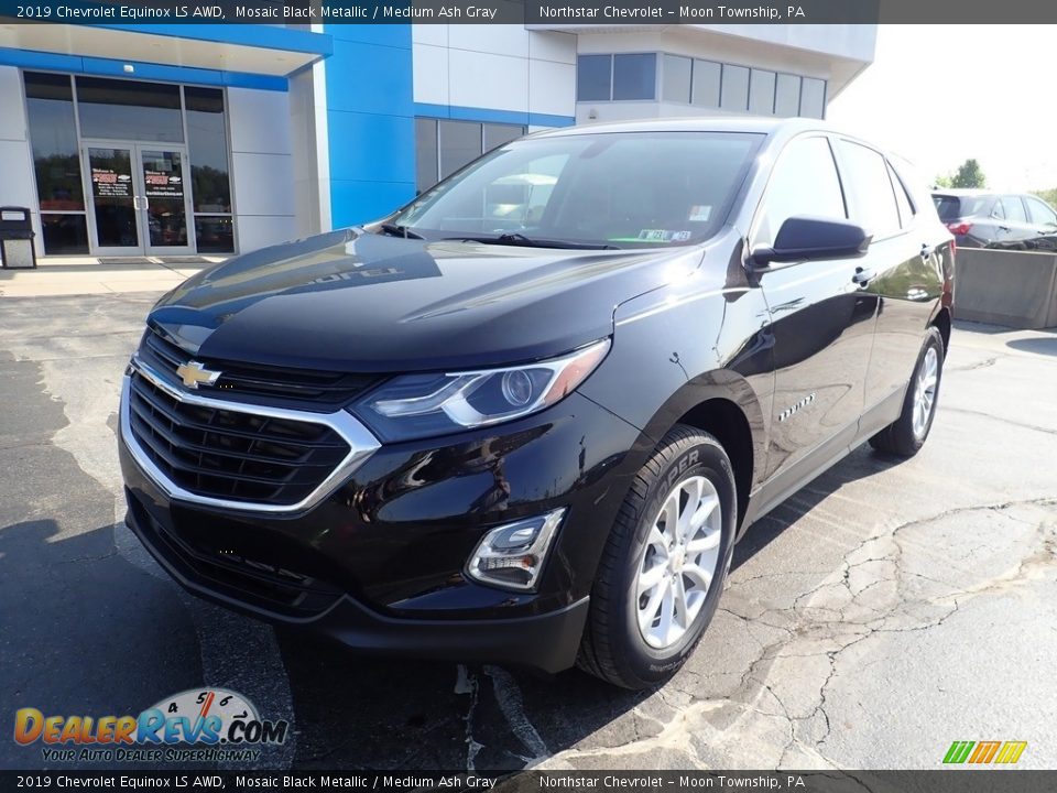 2019 Chevrolet Equinox LS AWD Mosaic Black Metallic / Medium Ash Gray Photo #2