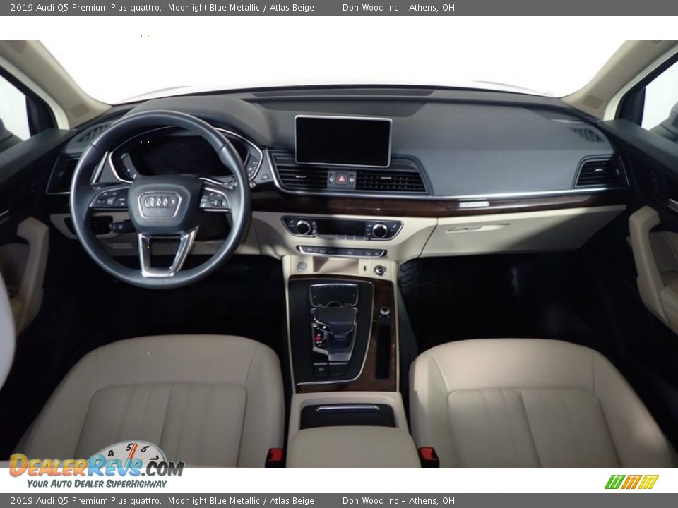 2019 Audi Q5 Premium Plus quattro Moonlight Blue Metallic / Atlas Beige Photo #28