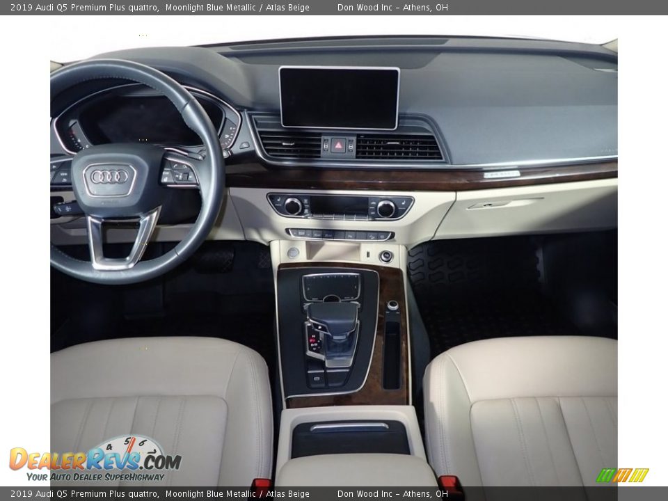 2019 Audi Q5 Premium Plus quattro Moonlight Blue Metallic / Atlas Beige Photo #29