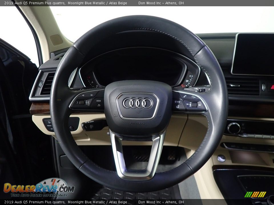 2019 Audi Q5 Premium Plus quattro Moonlight Blue Metallic / Atlas Beige Photo #31
