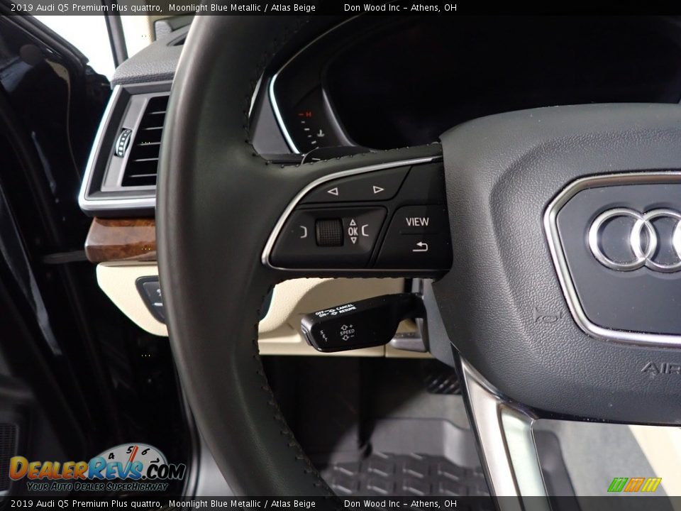 2019 Audi Q5 Premium Plus quattro Moonlight Blue Metallic / Atlas Beige Photo #33