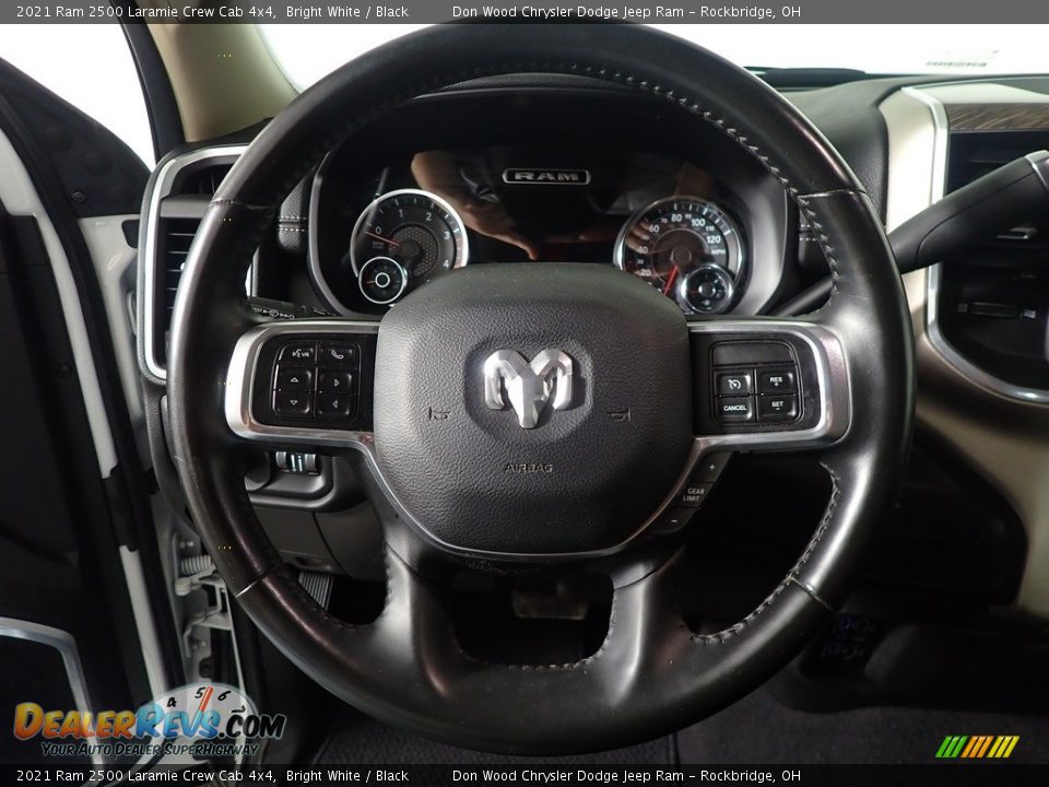 2021 Ram 2500 Laramie Crew Cab 4x4 Bright White / Black Photo #26