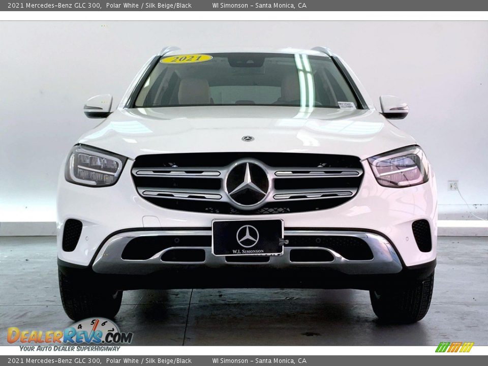 2021 Mercedes-Benz GLC 300 Polar White / Silk Beige/Black Photo #2