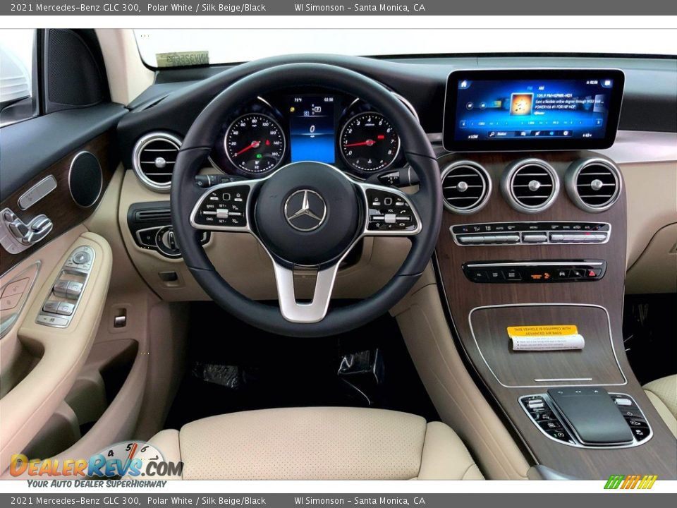 2021 Mercedes-Benz GLC 300 Polar White / Silk Beige/Black Photo #4