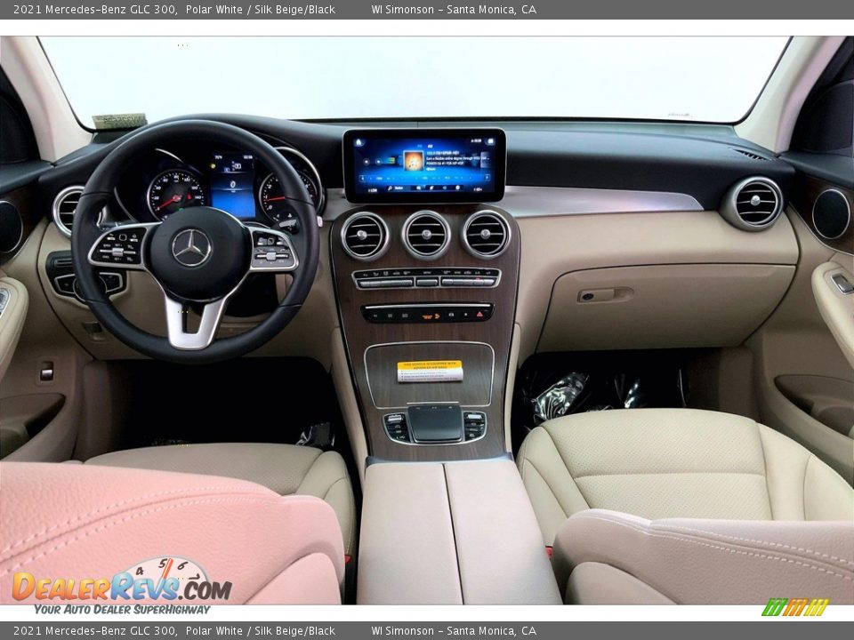 2021 Mercedes-Benz GLC 300 Polar White / Silk Beige/Black Photo #15