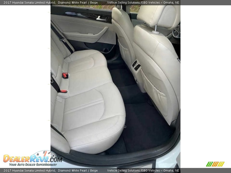 Rear Seat of 2017 Hyundai Sonata Limited Hybrid Photo #4