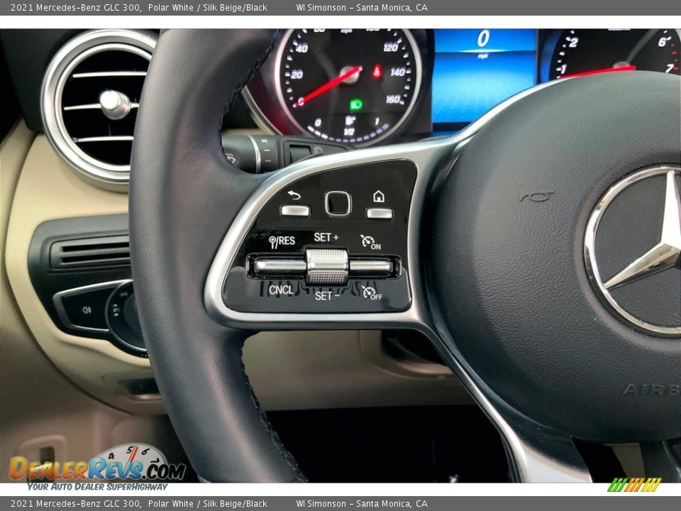 2021 Mercedes-Benz GLC 300 Polar White / Silk Beige/Black Photo #21