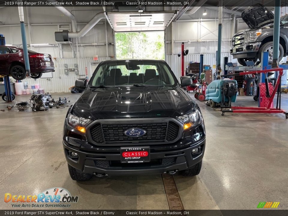 2019 Ford Ranger STX SuperCrew 4x4 Shadow Black / Ebony Photo #2