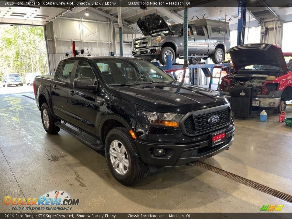 2019 Ford Ranger STX SuperCrew 4x4 Shadow Black / Ebony Photo #3