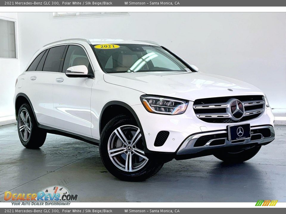 2021 Mercedes-Benz GLC 300 Polar White / Silk Beige/Black Photo #34