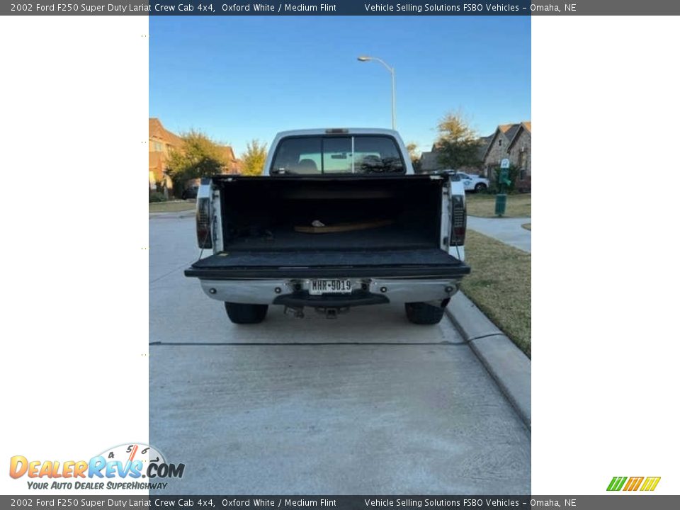 2002 Ford F250 Super Duty Lariat Crew Cab 4x4 Oxford White / Medium Flint Photo #6