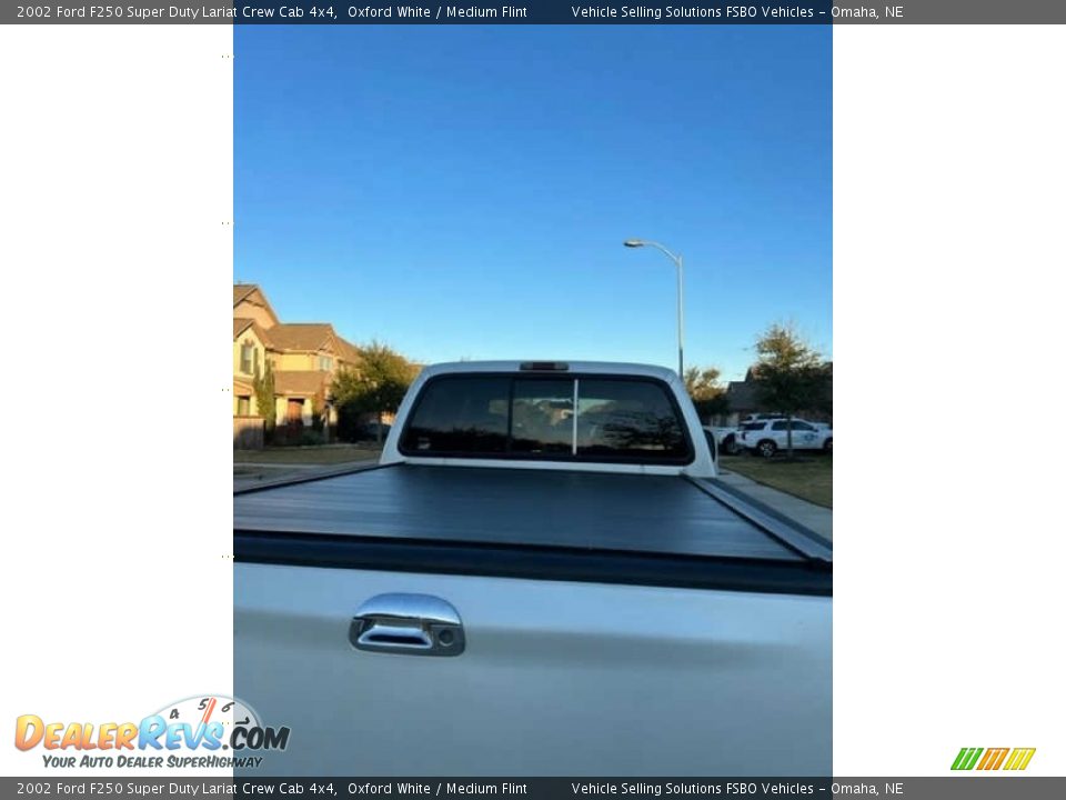 2002 Ford F250 Super Duty Lariat Crew Cab 4x4 Oxford White / Medium Flint Photo #7