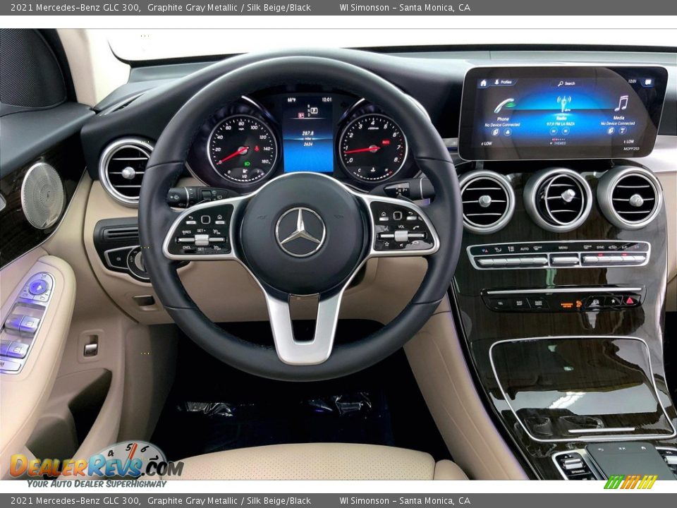 2021 Mercedes-Benz GLC 300 Graphite Gray Metallic / Silk Beige/Black Photo #4