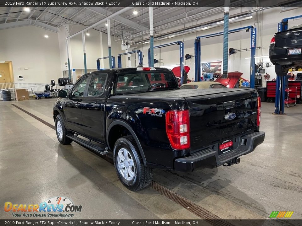 2019 Ford Ranger STX SuperCrew 4x4 Shadow Black / Ebony Photo #14