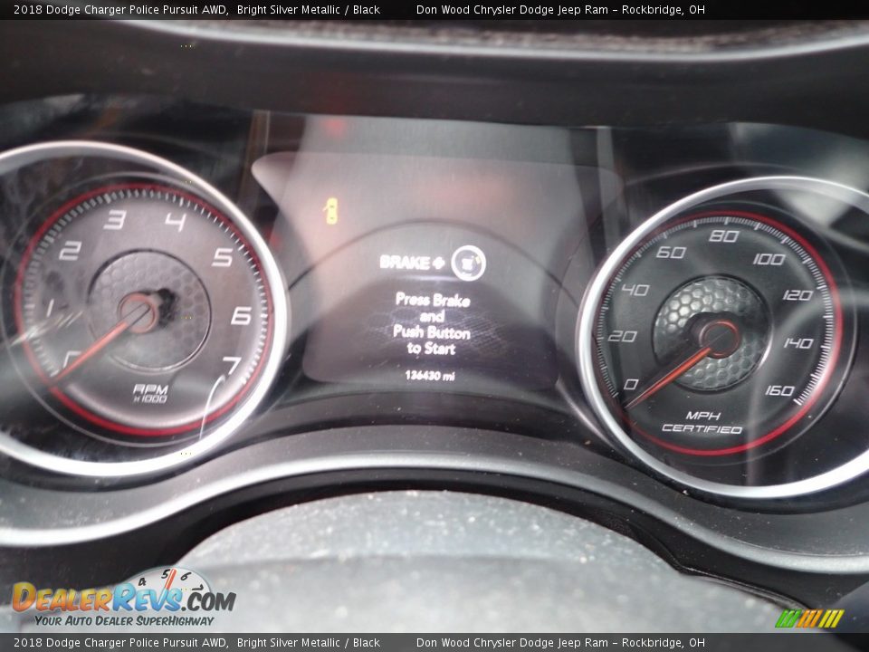 2018 Dodge Charger Police Pursuit AWD Gauges Photo #10