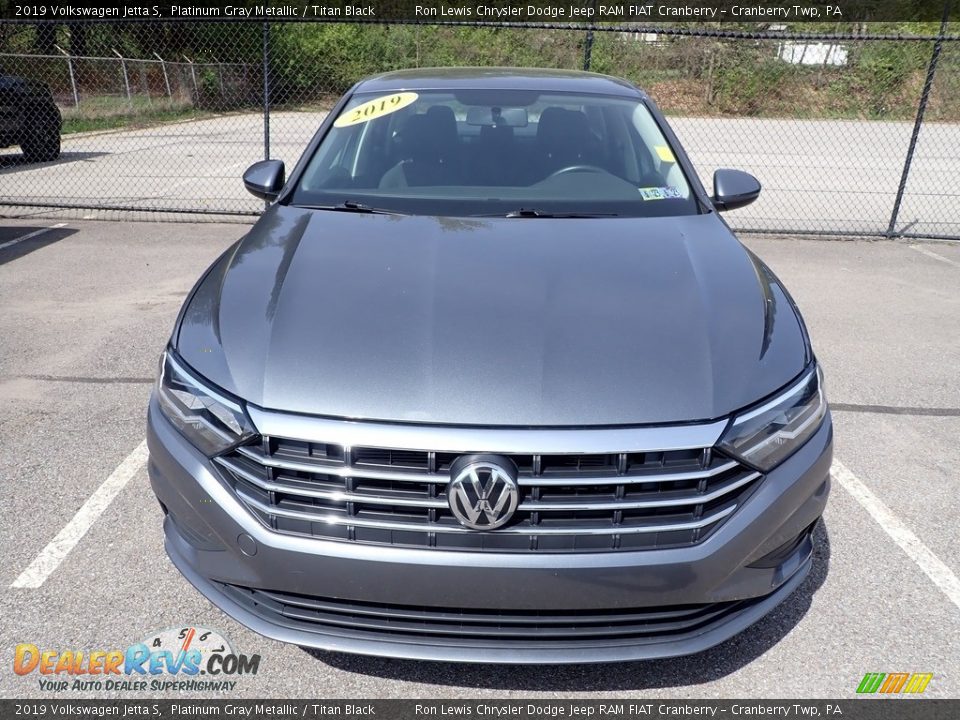 2019 Volkswagen Jetta S Platinum Gray Metallic / Titan Black Photo #2