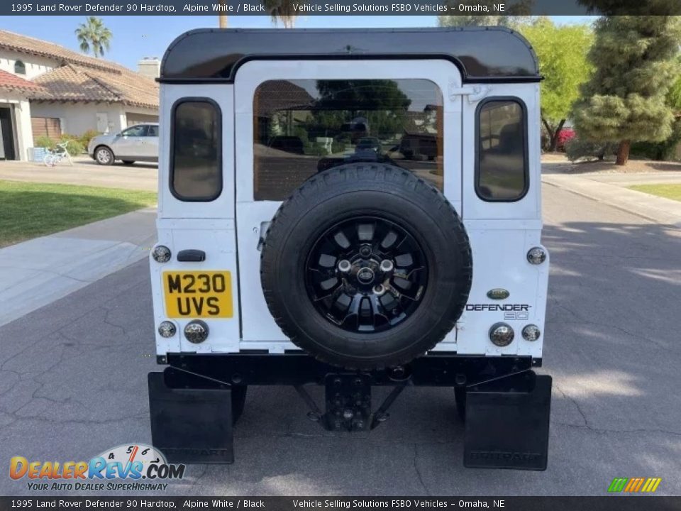 1995 Land Rover Defender 90 Hardtop Alpine White / Black Photo #6