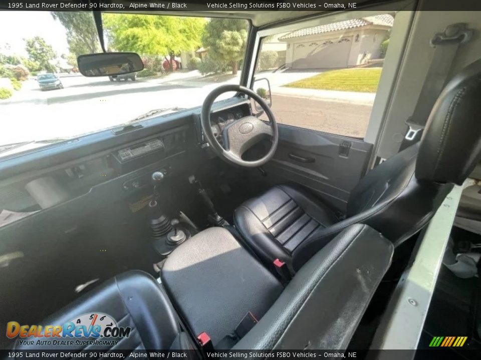 Black Interior - 1995 Land Rover Defender 90 Hardtop Photo #8