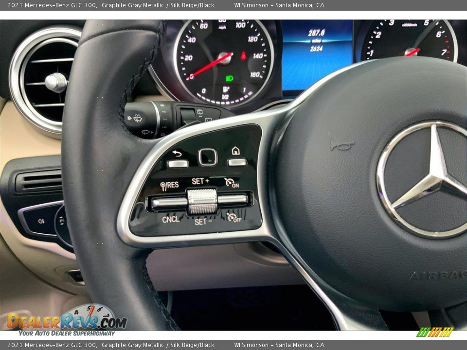 2021 Mercedes-Benz GLC 300 Graphite Gray Metallic / Silk Beige/Black Photo #21