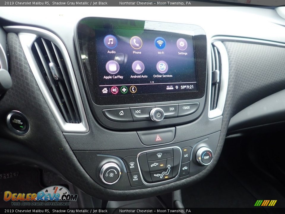 2019 Chevrolet Malibu RS Shadow Gray Metallic / Jet Black Photo #27