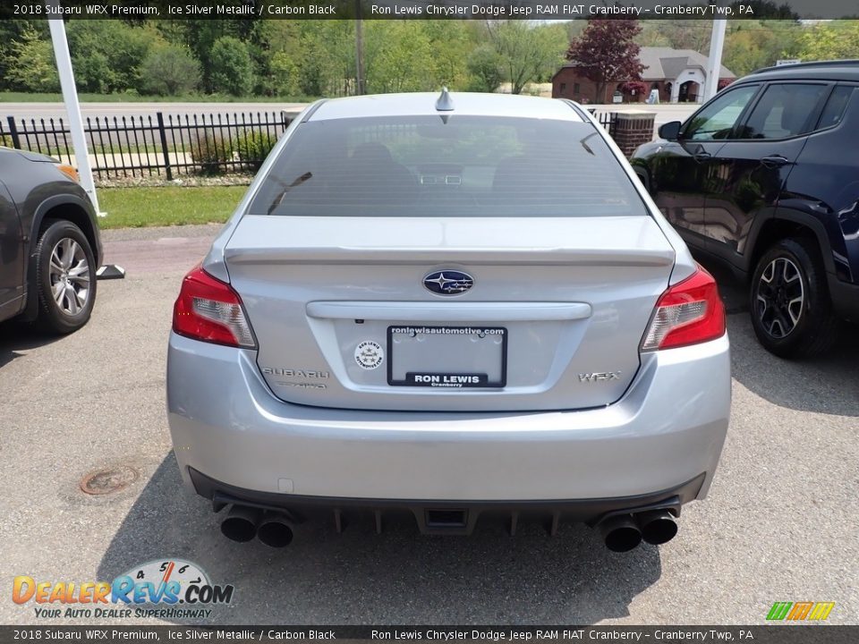 2018 Subaru WRX Premium Ice Silver Metallic / Carbon Black Photo #4