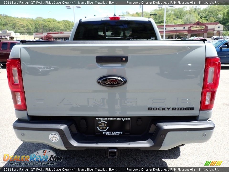 2021 Ford Ranger XLT Rocky Ridge SuperCrew 4x4 Iconic Silver Metallic / Ebony Photo #4