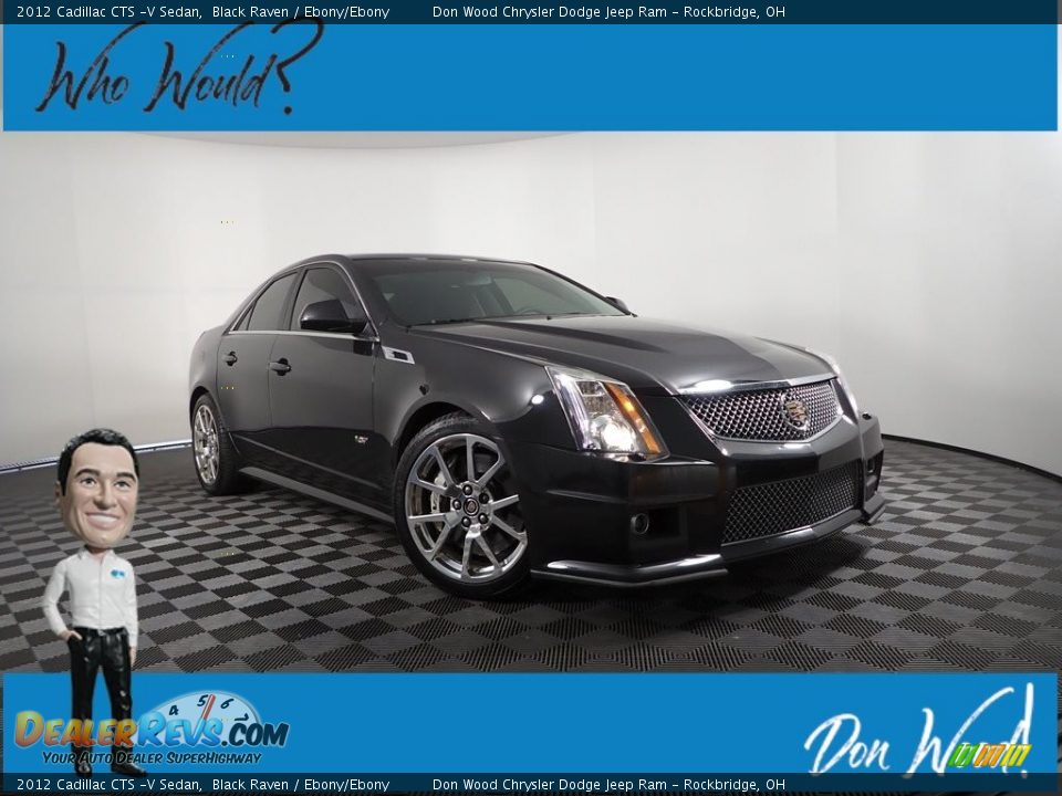 2012 Cadillac CTS -V Sedan Black Raven / Ebony/Ebony Photo #1