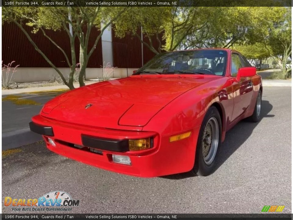 1986 Porsche 944 Guards Red / Tan Photo #2