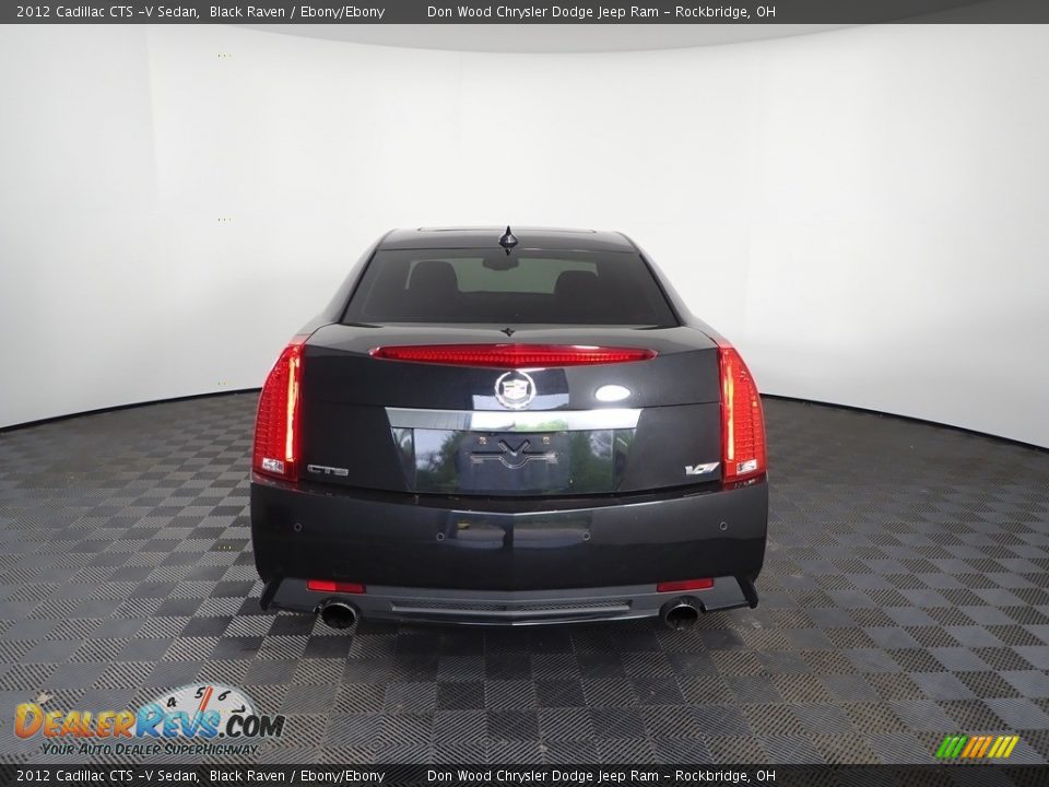 2012 Cadillac CTS -V Sedan Black Raven / Ebony/Ebony Photo #10