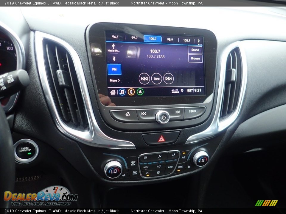2019 Chevrolet Equinox LT AWD Mosaic Black Metallic / Jet Black Photo #27