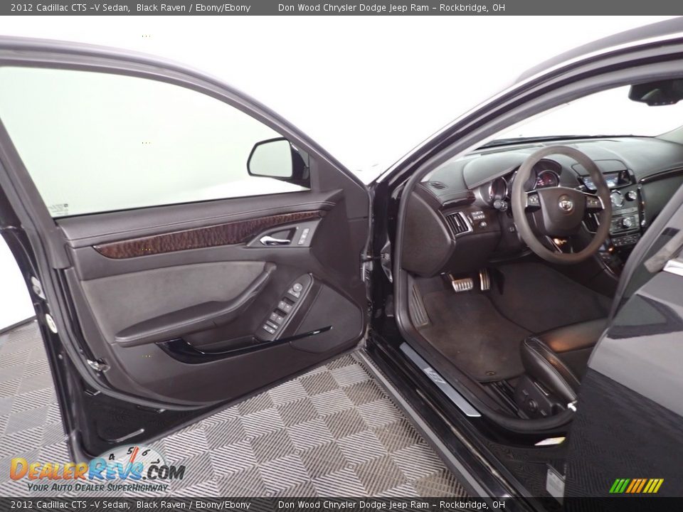 2012 Cadillac CTS -V Sedan Black Raven / Ebony/Ebony Photo #14