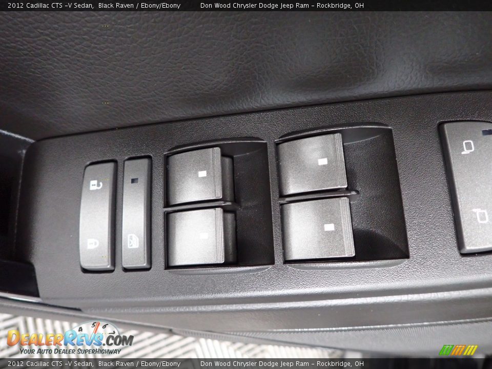 2012 Cadillac CTS -V Sedan Black Raven / Ebony/Ebony Photo #15