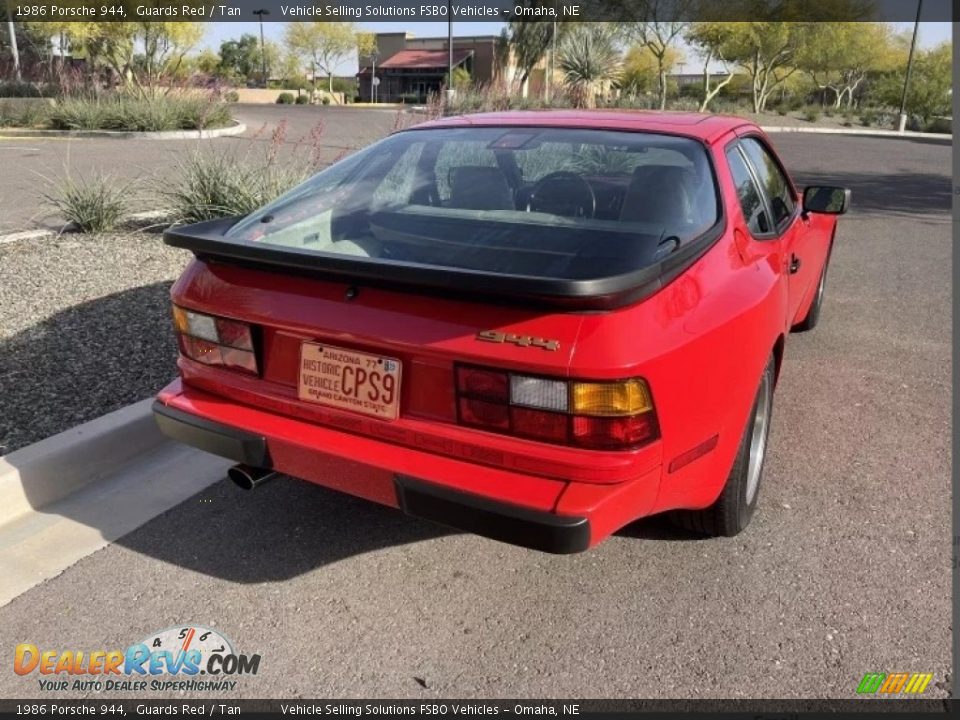 1986 Porsche 944 Guards Red / Tan Photo #13