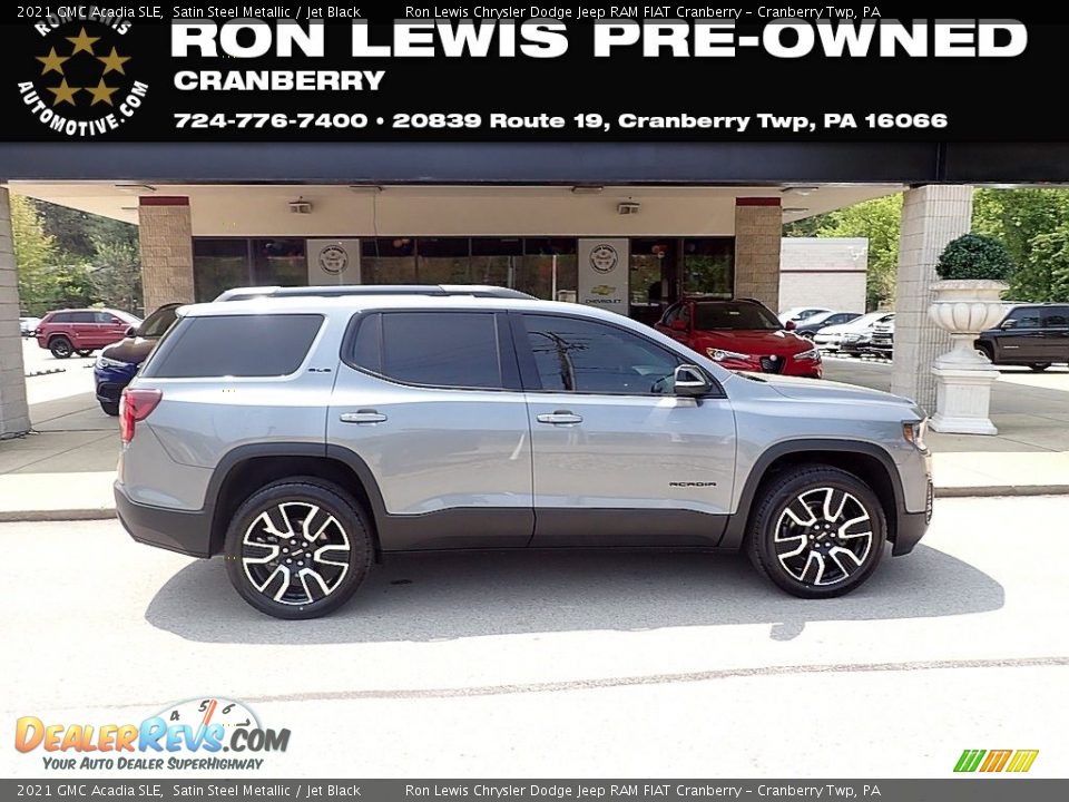 2021 GMC Acadia SLE Satin Steel Metallic / Jet Black Photo #1